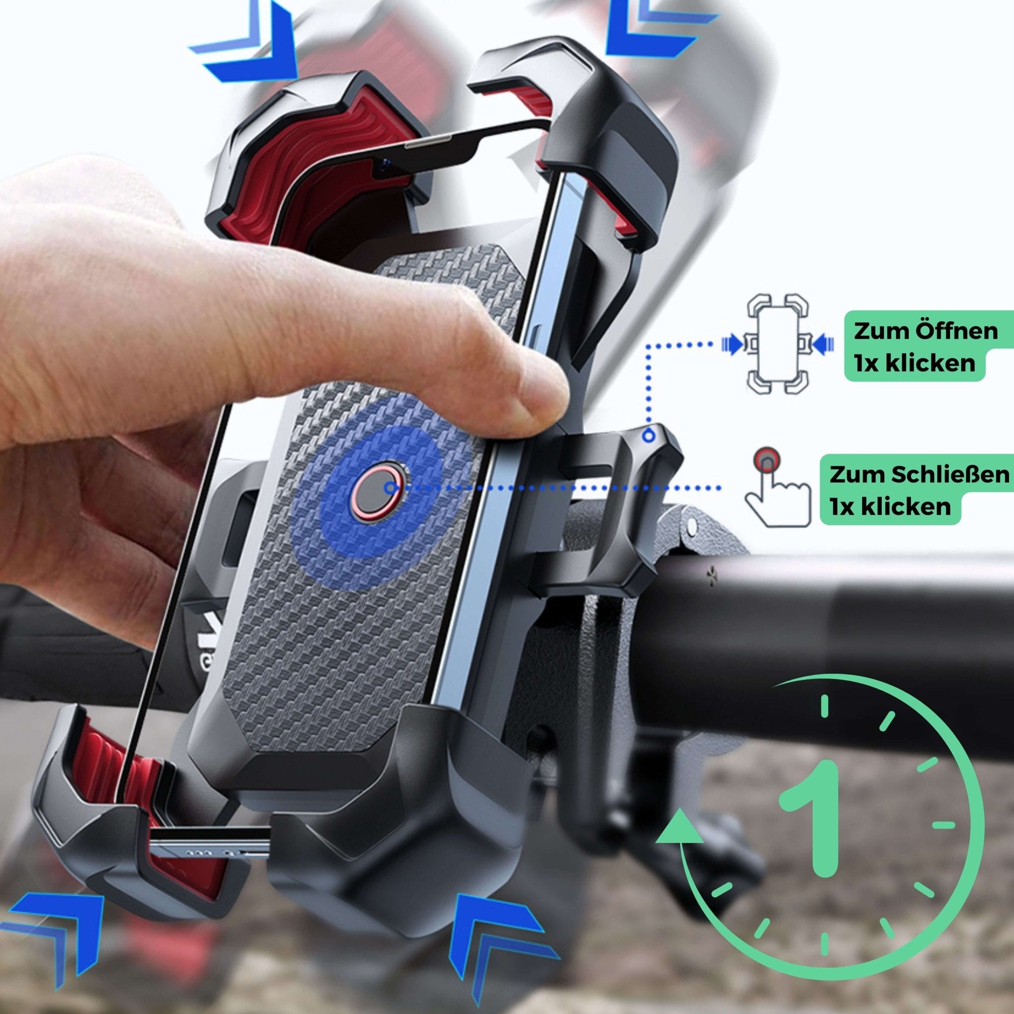 360° SmartBike telefonholder – universell, dreibar og sikker holder for alle smarttelefoner - nordsykkel.no