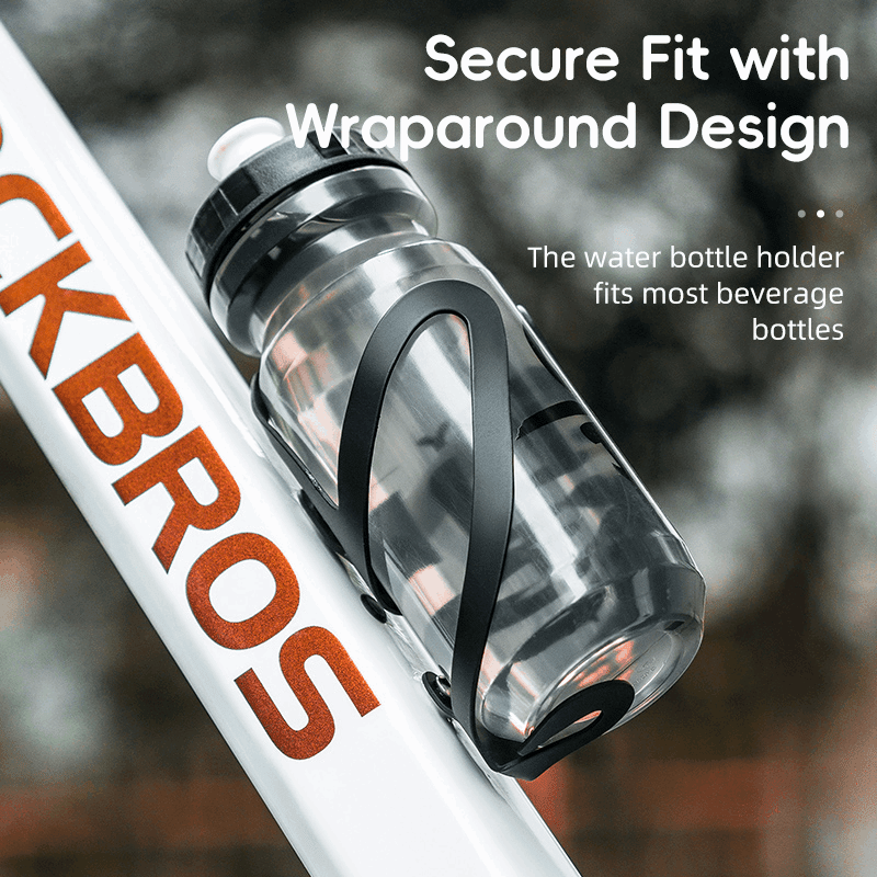 ROCKBROS Flaskeholder svart - solid, lettvekt og enkel å feste - nordsykkel.no