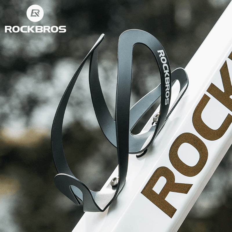 ROCKBROS Flaskeholder svart - solid, lettvekt og enkel å feste - nordsykkel.no